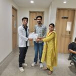 शारदा हॉस्पिटल में स्वैच्छिक रक्तदान शिविर का सफल आयोजन।